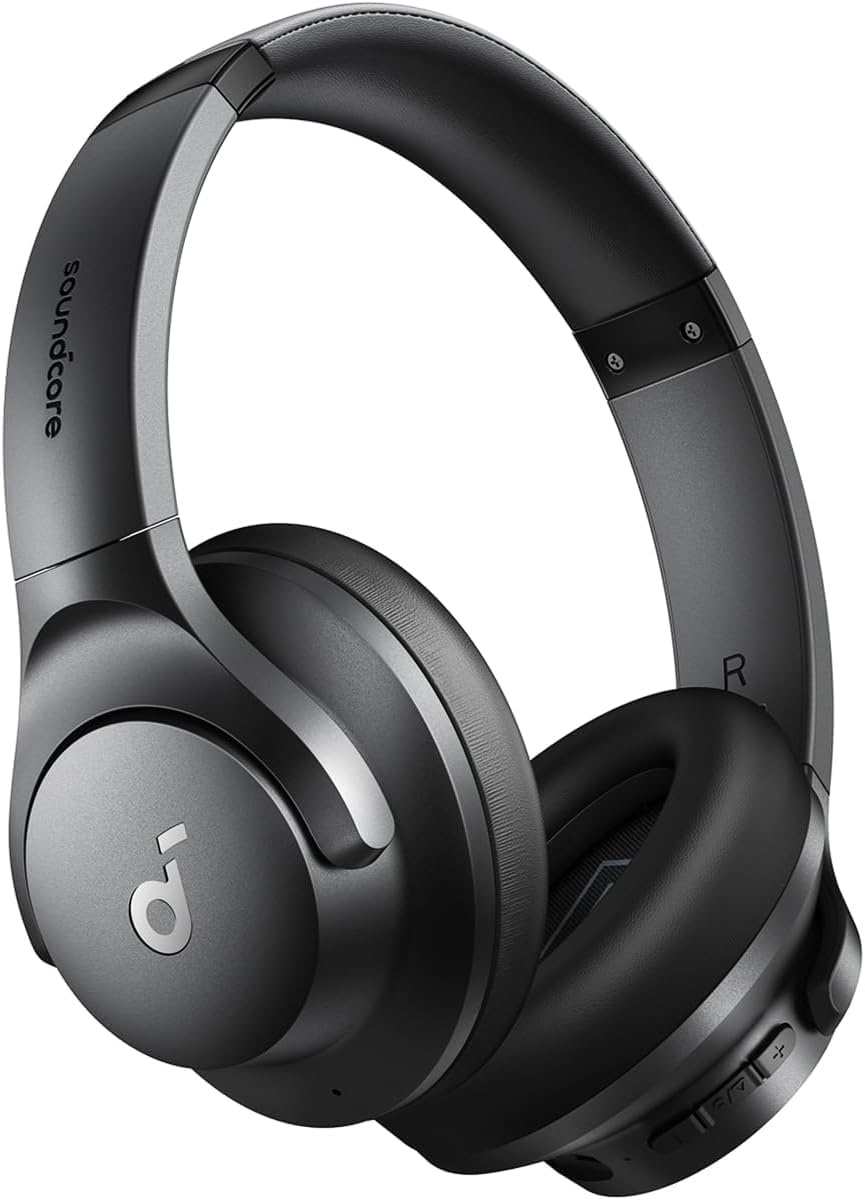 Soundcore by Anker Q20i Hybrid Active Noise Cancelling Headphones, Black - ElectronicEssence
