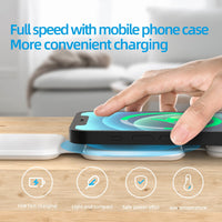 3 In 1 Magnetic Wireless Multi-device Folding Cell Phone Wireless Charger Gadgets - ElectronicEssence