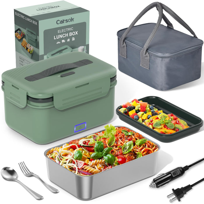 Carsolt Electric Lunch Box Food Heater Upgrade 3 in 1 Portable Food Warmer. - ElectronicEssence