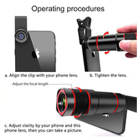Smartphone Telescope Lens: Smartphone Photography Tool, 3m+ Observation Distance - ElectronicEssence