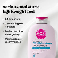 eos Shea Better Body Lotion- Vanilla Cashmere, 24-Hour Moisture, 16 fl oz - ElectronicEssence