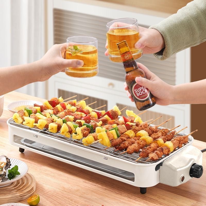 Indoor Electric Grill for Smokeless BBQ and Cooking - ElectronicEssence