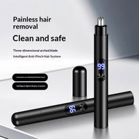 Rechargeable Electric Nose Hair Trimmer for Men - Portable Grooming Tool with Precision Blades - ElectronicEssence