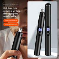 Rechargeable Electric Nose Hair Trimmer for Men - Portable Grooming Tool with Precision Blades - ElectronicEssence