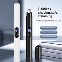 Rechargeable Electric Nose Hair Trimmer for Men - Portable Grooming Tool with Precision Blades - ElectronicEssence