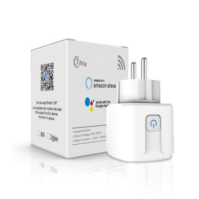 Smart WIFI Socket with AI Voice Control and Power Meter - ElectronicEssence