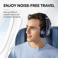 Soundcore by Anker Q20i Hybrid Active Noise Cancelling Headphones, Black - ElectronicEssence