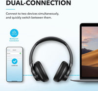 Soundcore by Anker Q20i Hybrid Active Noise Cancelling Headphones, Black - ElectronicEssence