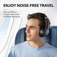 Soundcore by Anker Q20i Hybrid Active Noise Cancelling Headphones, Black - ElectronicEssence