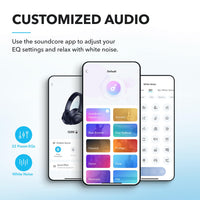 Soundcore by Anker Q20i Hybrid Active Noise Cancelling Headphones, Black - ElectronicEssence