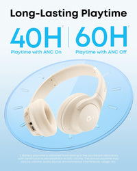 Soundcore by Anker Q20i Hybrid Active Noise Cancelling Headphones, Black - ElectronicEssence
