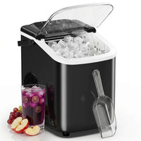 Sweetcrispy Countertop Ice Maker with Scoop, Basket and Handle. Portable Ice Machine. - ElectronicEssence