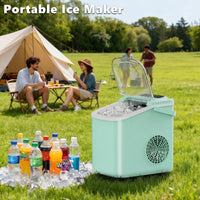 Sweetcrispy Countertop Ice Maker with Scoop, Basket and Handle. Portable Ice Machine. - ElectronicEssence