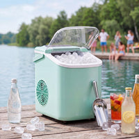 Sweetcrispy Countertop Ice Maker with Scoop, Basket and Handle. Portable Ice Machine. - ElectronicEssence