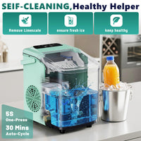 Sweetcrispy Countertop Ice Maker with Scoop, Basket and Handle. Portable Ice Machine. - ElectronicEssence