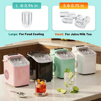 Sweetcrispy Countertop Ice Maker with Scoop, Basket and Handle. Portable Ice Machine. - ElectronicEssence