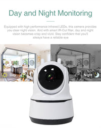 Wireless Security Camera 1080P Night Vision, Motion Detection, Activity Alert, Deterrent Alarm - ElectronicEssence