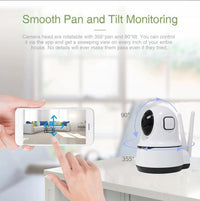 Wireless Security Camera 1080P Night Vision, Motion Detection, Activity Alert, Deterrent Alarm - ElectronicEssence